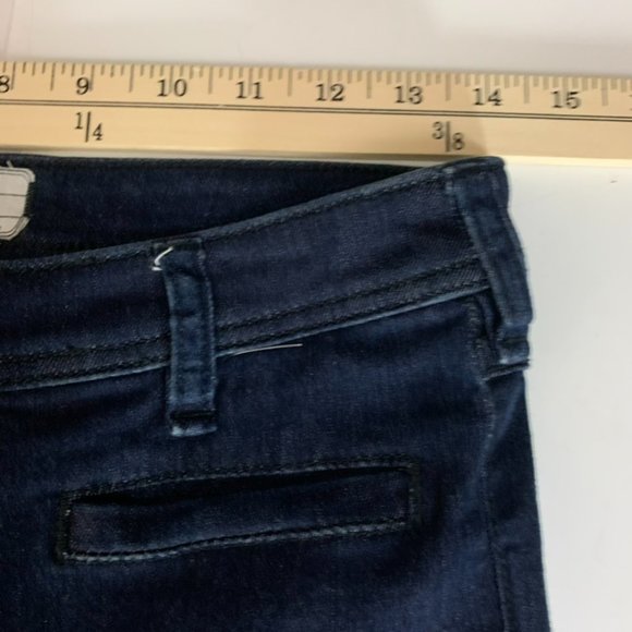 Free People Dark Wash High Waisted Fit and Flare Jeans - Picture 7 of 9